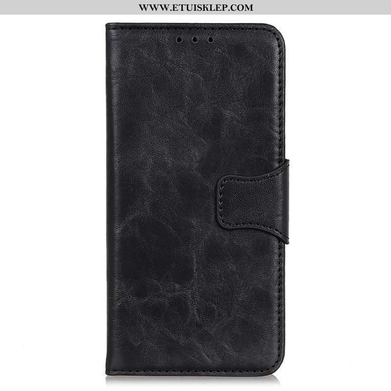 Etui Folio do Oppo Find X5 Lite Skórzany Futerał Klapa Magnetyczna Tekstury